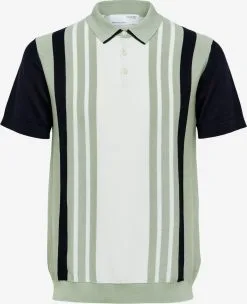 Selected Homme Polos Shirt Mattis Heren Pastelgroen