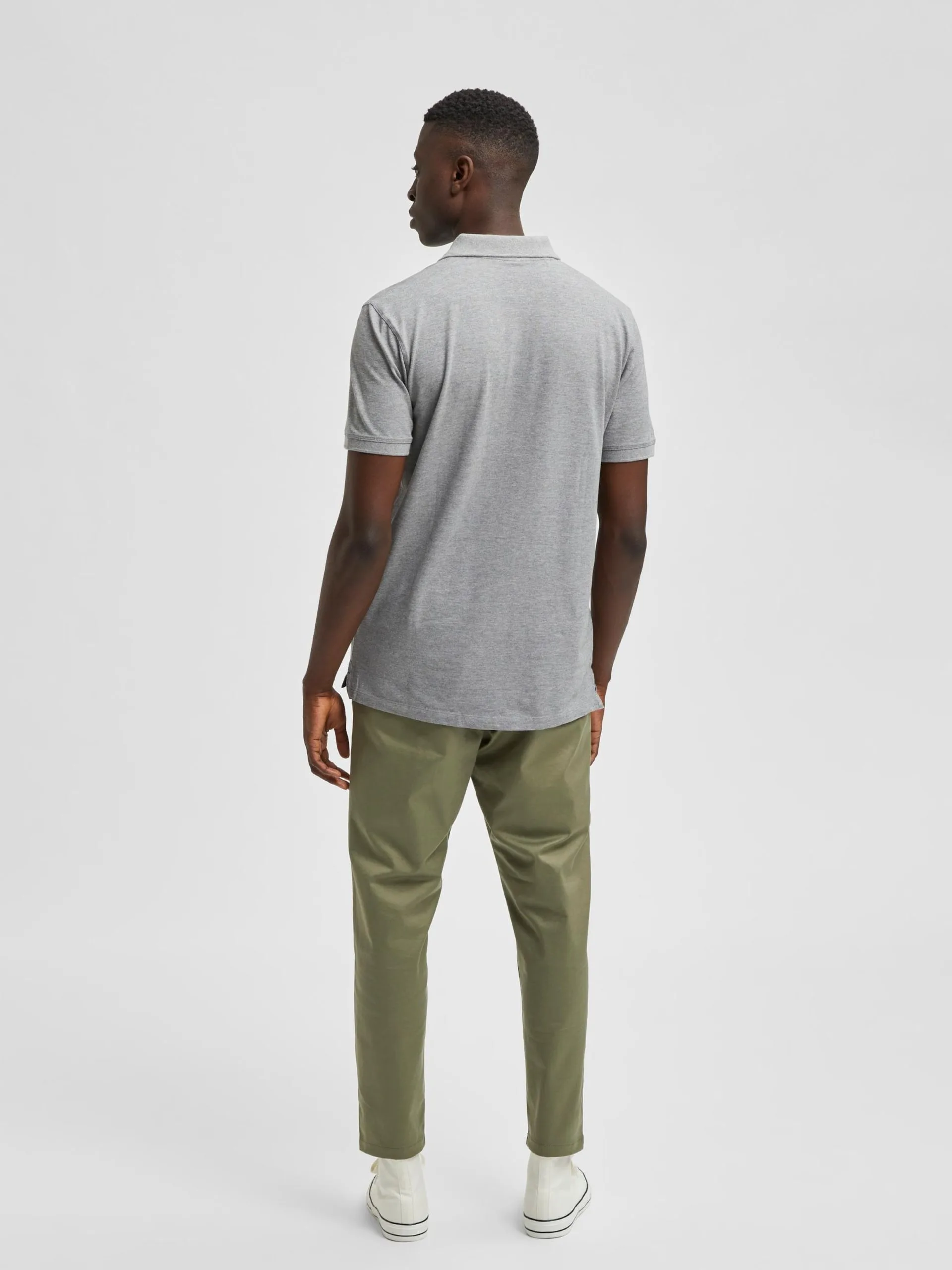 Selected Homme Polos Shirt Aze Heren Grijs Gemêleerd 5 Selected Homme Polos Shirt Aze Heren Grijs Gemêleerd - Afbeelding 3