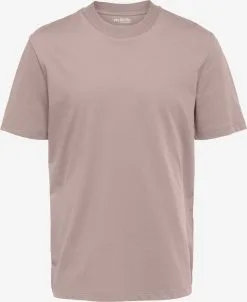 Selected Homme T-shirts Shirt Heren Roze
