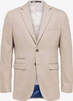 Selected Homme Blazers Slim Fit Colbert Heren Nude