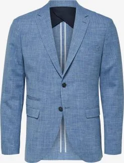 Selected Homme Blazers Regular Fit Colbert Oasis Heren Blauw Gemêleerd