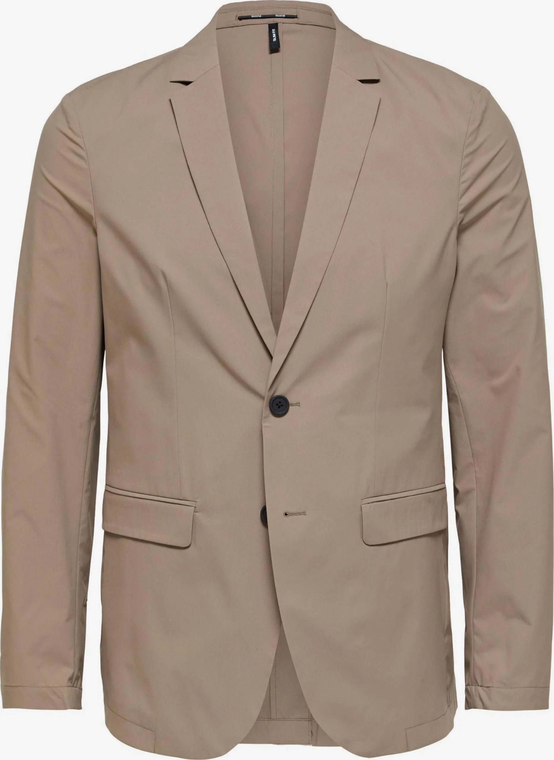 Selected Homme Blazers Slim Fit Colbert Fremont Heren Donkerbeige 3 Selected Homme Blazers Slim Fit Colbert Fremont Heren Donkerbeige