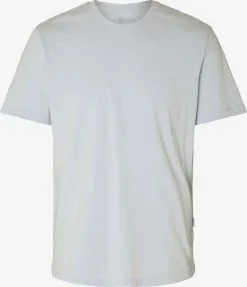 Selected Homme T-shirts Shirt Heren Lichtblauw