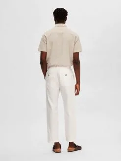 Selected Homme Pantalons Regular Bandplooibroek Heren Wit -Selected Homme Groot Warenhuis 04c84d193c295a069c9fca98e37cef68