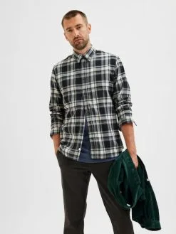 Selected Homme Geruite Overhemden Slim Fit Overhemd Heren Zwart -Selected Homme Groot Warenhuis 07c6f52b63b60e0e1e79f4c7263f2bb7