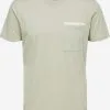 Selected Homme T-shirts Shirt Heren Lichtgroen -Selected Homme Groot Warenhuis 097615844f22a22544bfc968a211c695