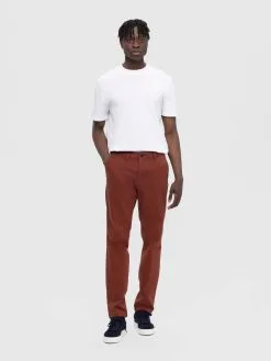 Selected Homme Chinos Slimfit Chino Miles Heren Kastanjebruin -Selected Homme Groot Warenhuis 0a72309e23d20ec5e79ef2a85151d811