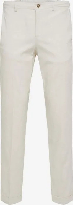 Selected Homme Pantalons Regular Pantalon Heren Wit