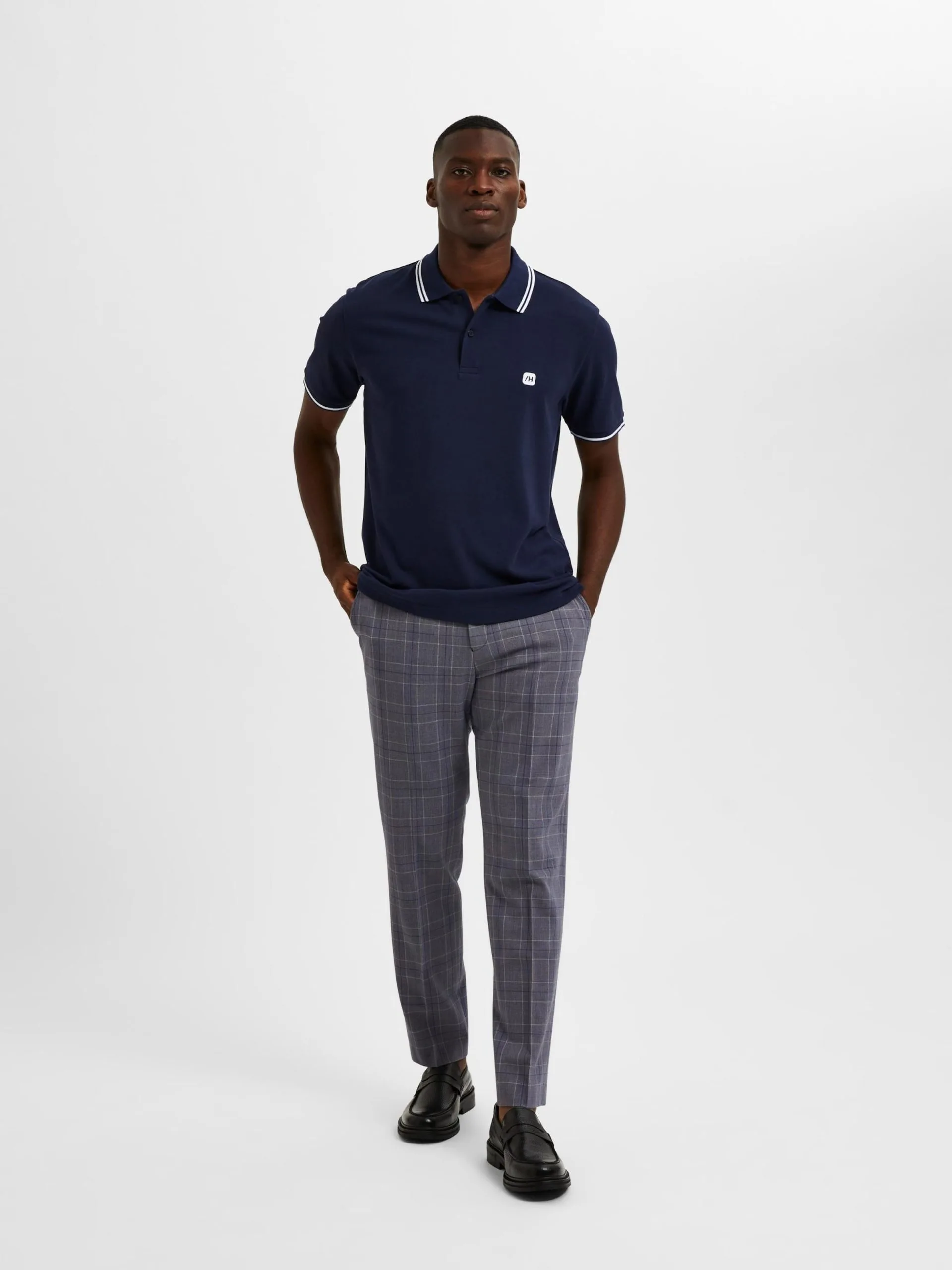 Selected Homme Polos Shirt DANTE Heren Navy 6 Selected Homme Polos Shirt DANTE Heren Navy - Afbeelding 4