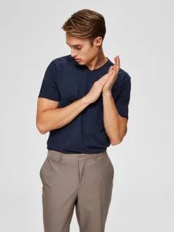 Selected Homme T-shirts Shirt New Pima Heren Navy -Selected Homme Groot Warenhuis 0c211d4acde4a8918d5863630c50807d