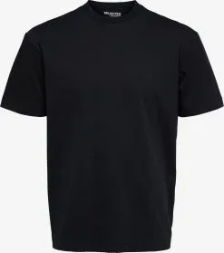 Selected Homme T-shirts Shirt TRUMAN Heren Zwart