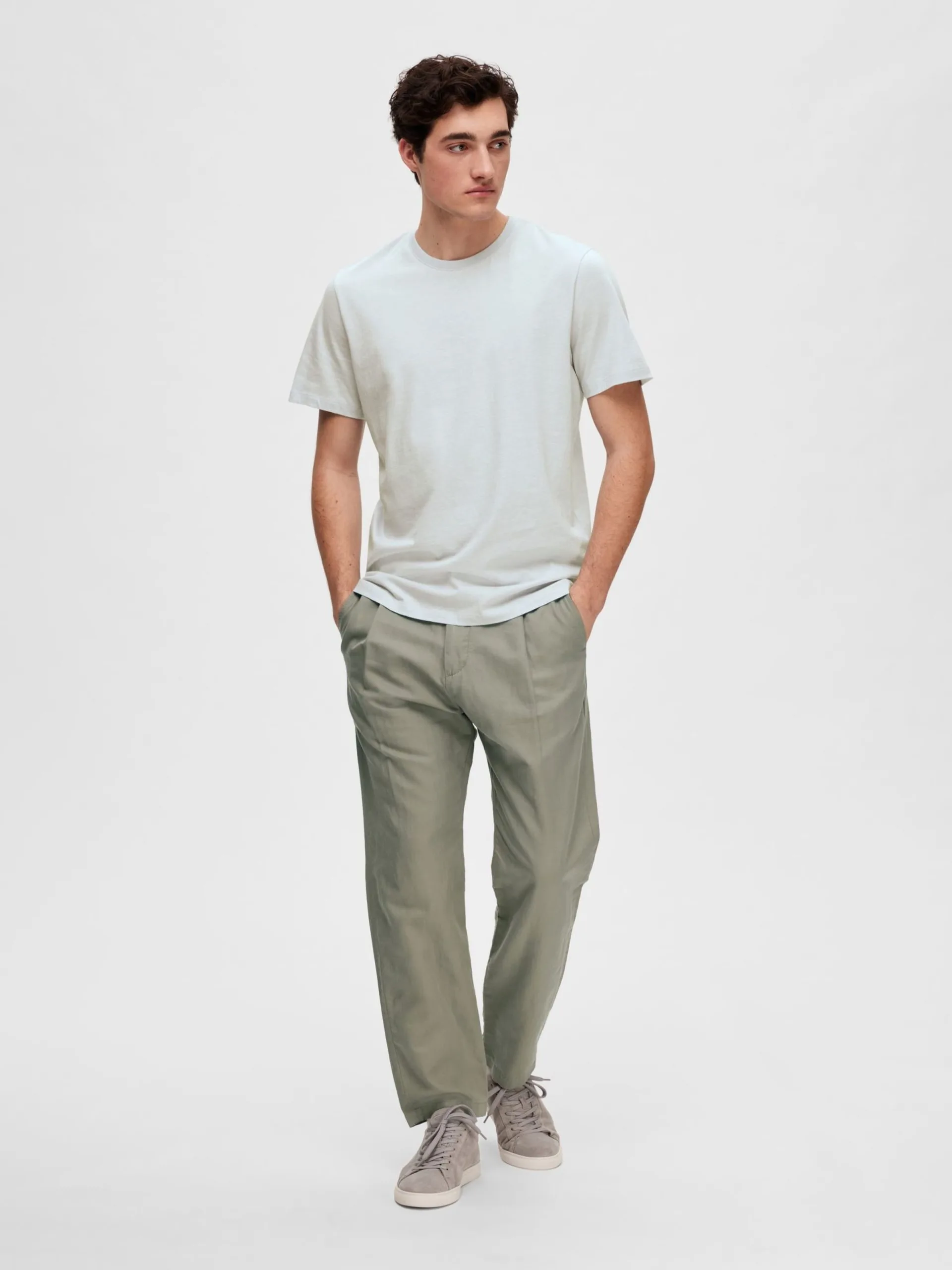 Selected Homme T-shirts Shirt Heren Lichtblauw 6 Selected Homme T-shirts Shirt Heren Lichtblauw - Afbeelding 4