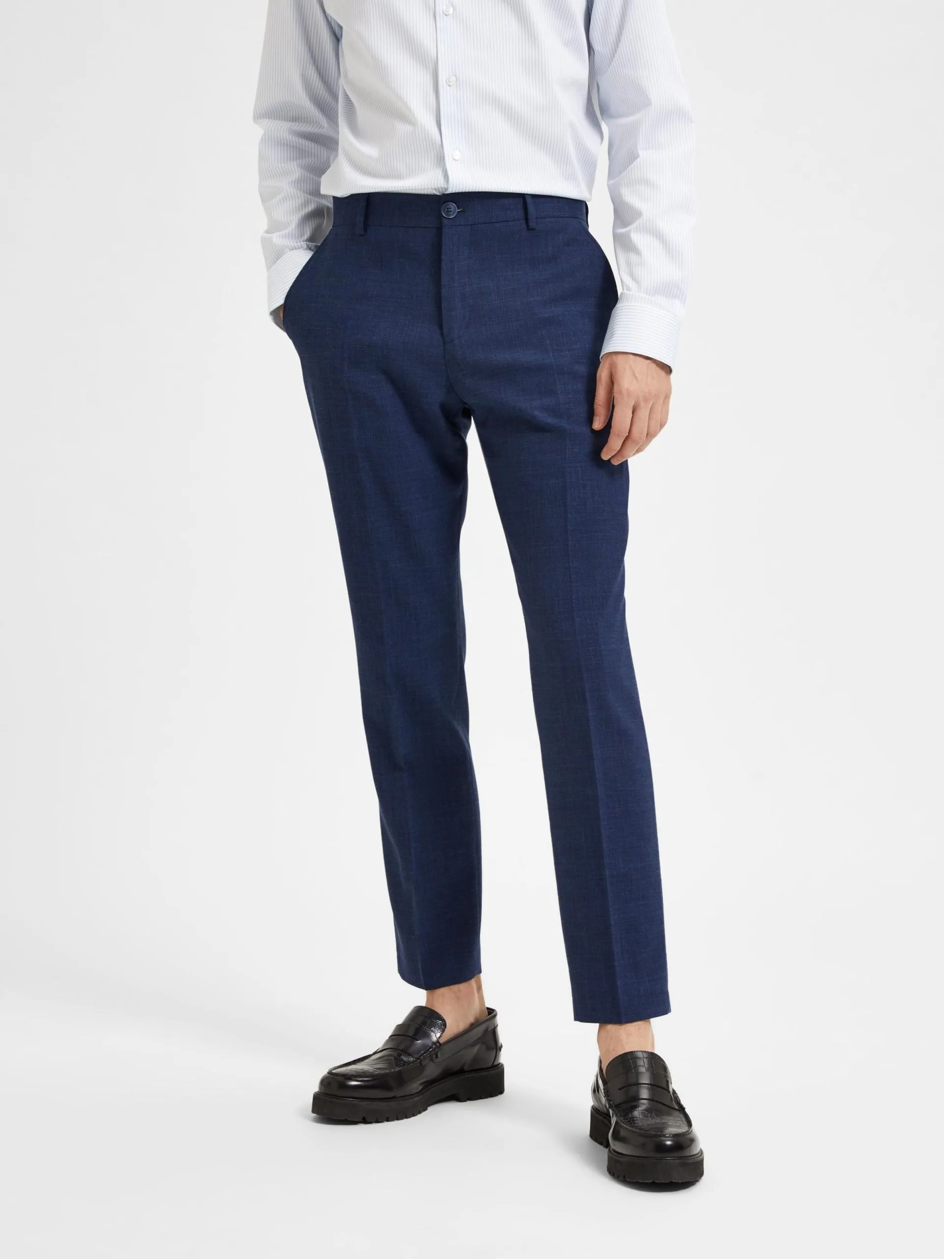 Selected Homme Pantalons Regular Pantalon Oasis Heren Navy 4 Selected Homme Pantalons Regular Pantalon Oasis Heren Navy - Afbeelding 2