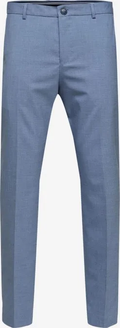 Selected Homme Pantalons Slimfit Pantalon Liam Heren Duifblauw