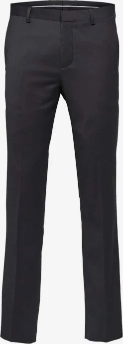 Selected Homme Pantalons Slimfit Bandplooibroek Heren Zwart