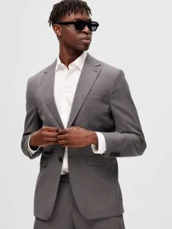 Selected Homme Blazers Regular Fit Colbert Heren Grijs -Selected Homme Groot Warenhuis 146be22b5d5b89b02d631e9ec5c7e455