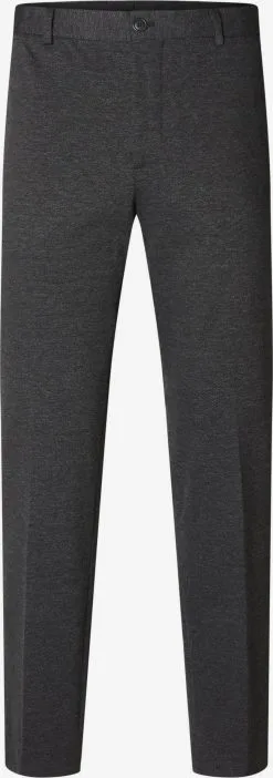 Selected Homme Pantalons Regular Pantalon AITOR Heren Donkergrijs