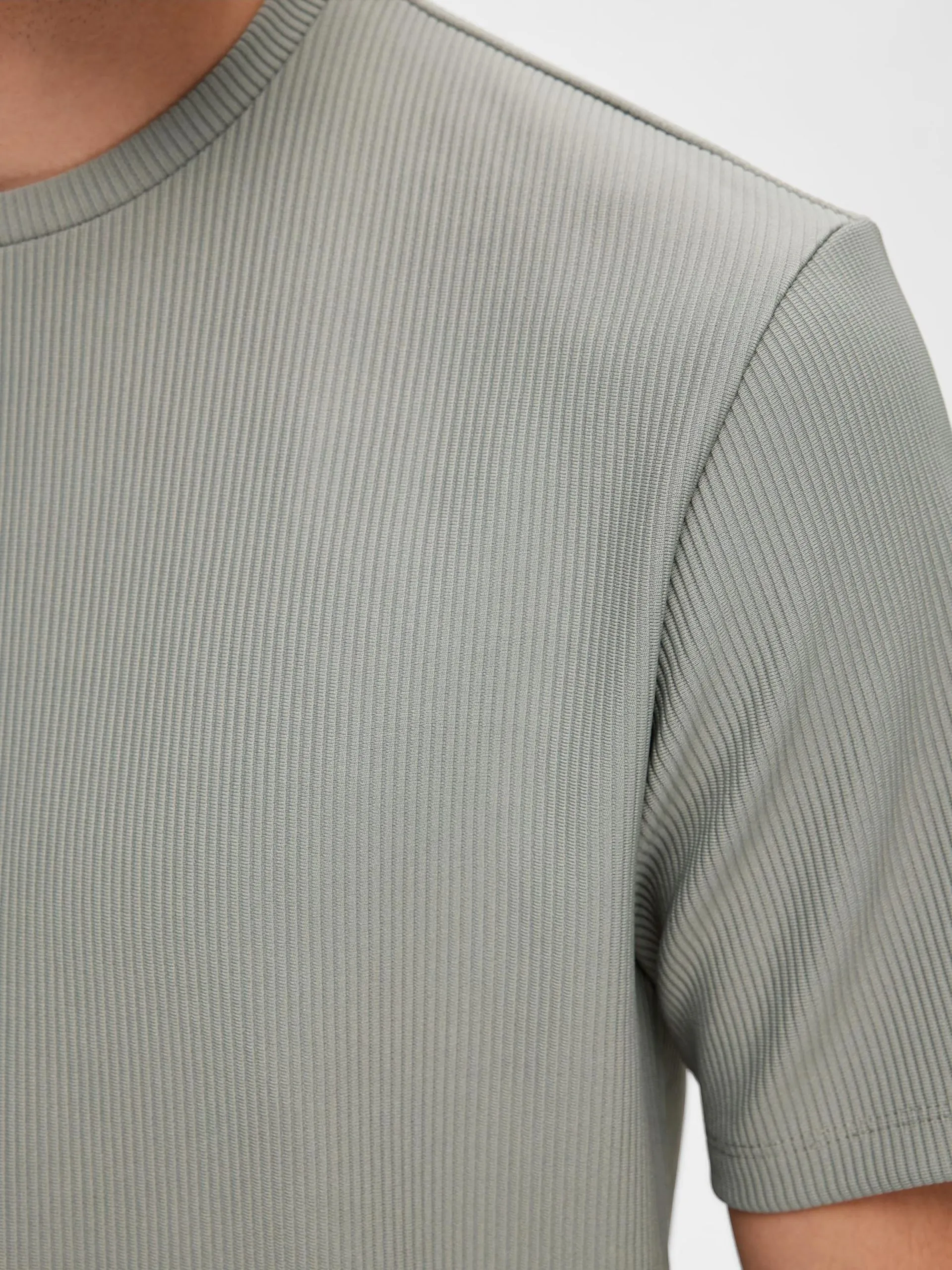 Selected Homme T-shirts Shirt Heren Rookgrijs 8 Selected Homme T-shirts Shirt Heren Rookgrijs - Afbeelding 6