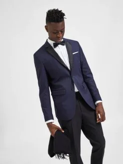 Selected Homme Colberts Slim Fit Business-colbert Heren Nachtblauw / Zwart -Selected Homme Groot Warenhuis 1911352d4ff200e99e7bccbc8073b373