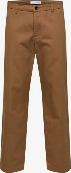 Selected Homme Pantalons Regular Broek Heren Bruin