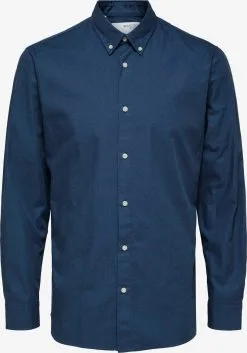 Selected Homme Casual Overhemden Regular Fit Overhemd Theo Heren Marine