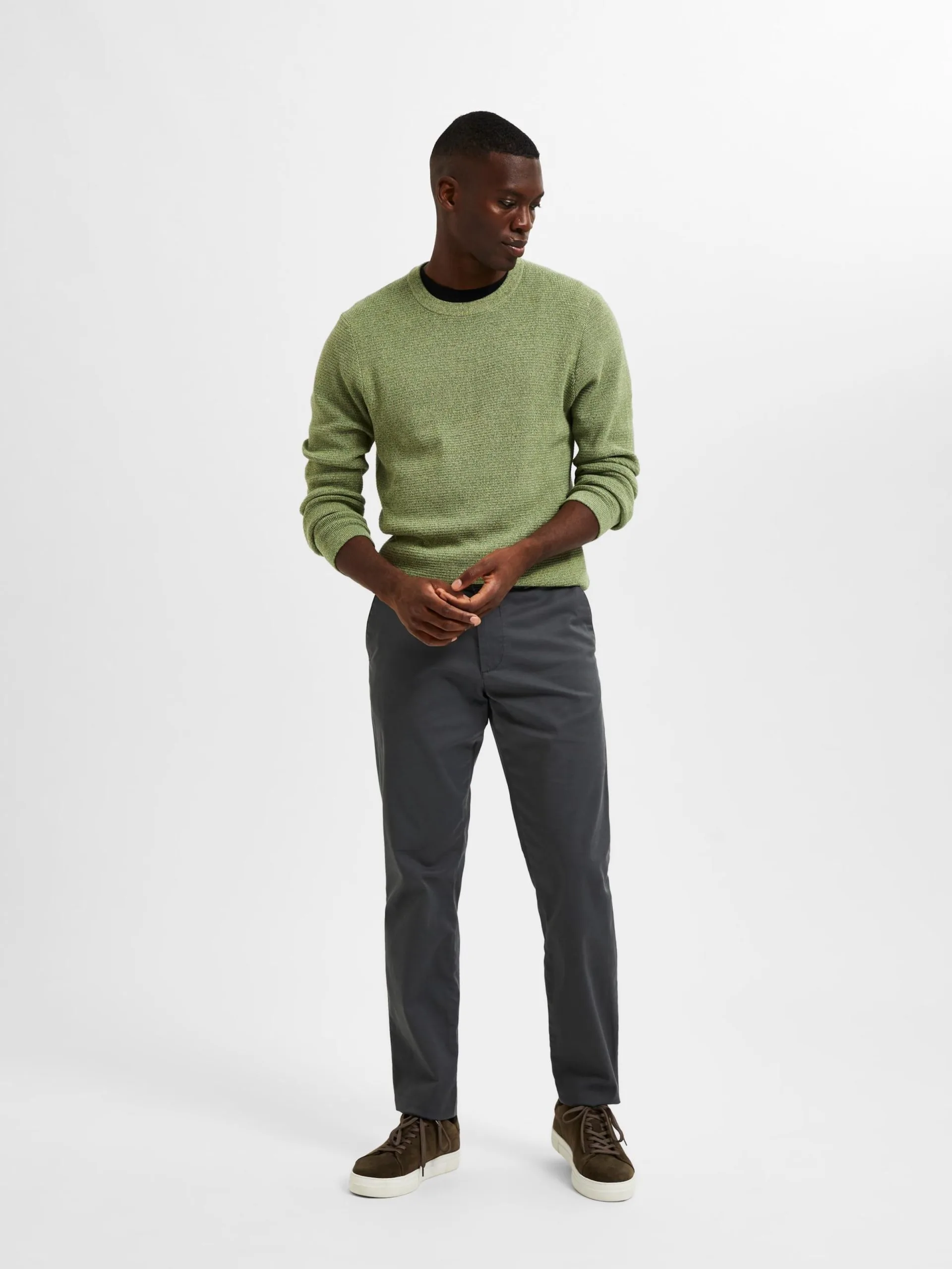 Selected Homme Chinos Slimfit Chino MILES Heren Donkergrijs 6 Selected Homme Chinos Slimfit Chino MILES Heren Donkergrijs - Afbeelding 4