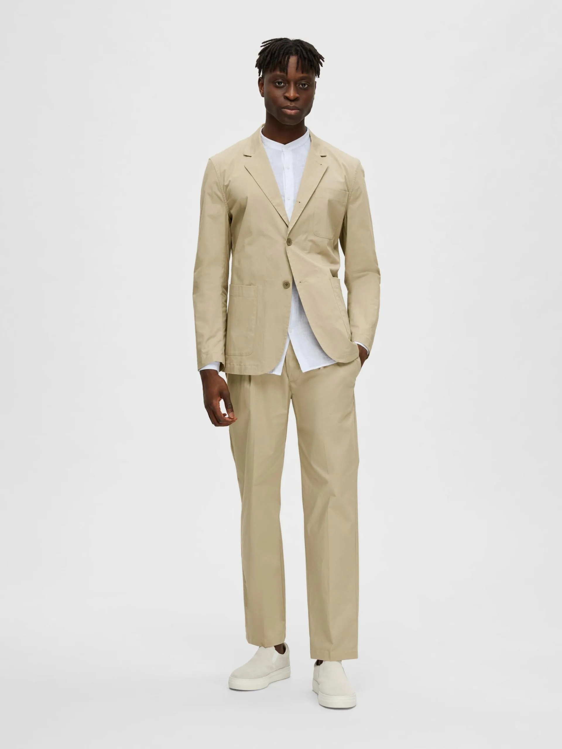 Selected Homme Blazers Regular Fit Colbert Loik Heren Sand 7 Selected Homme Blazers Regular Fit Colbert Loik Heren Sand - Afbeelding 5