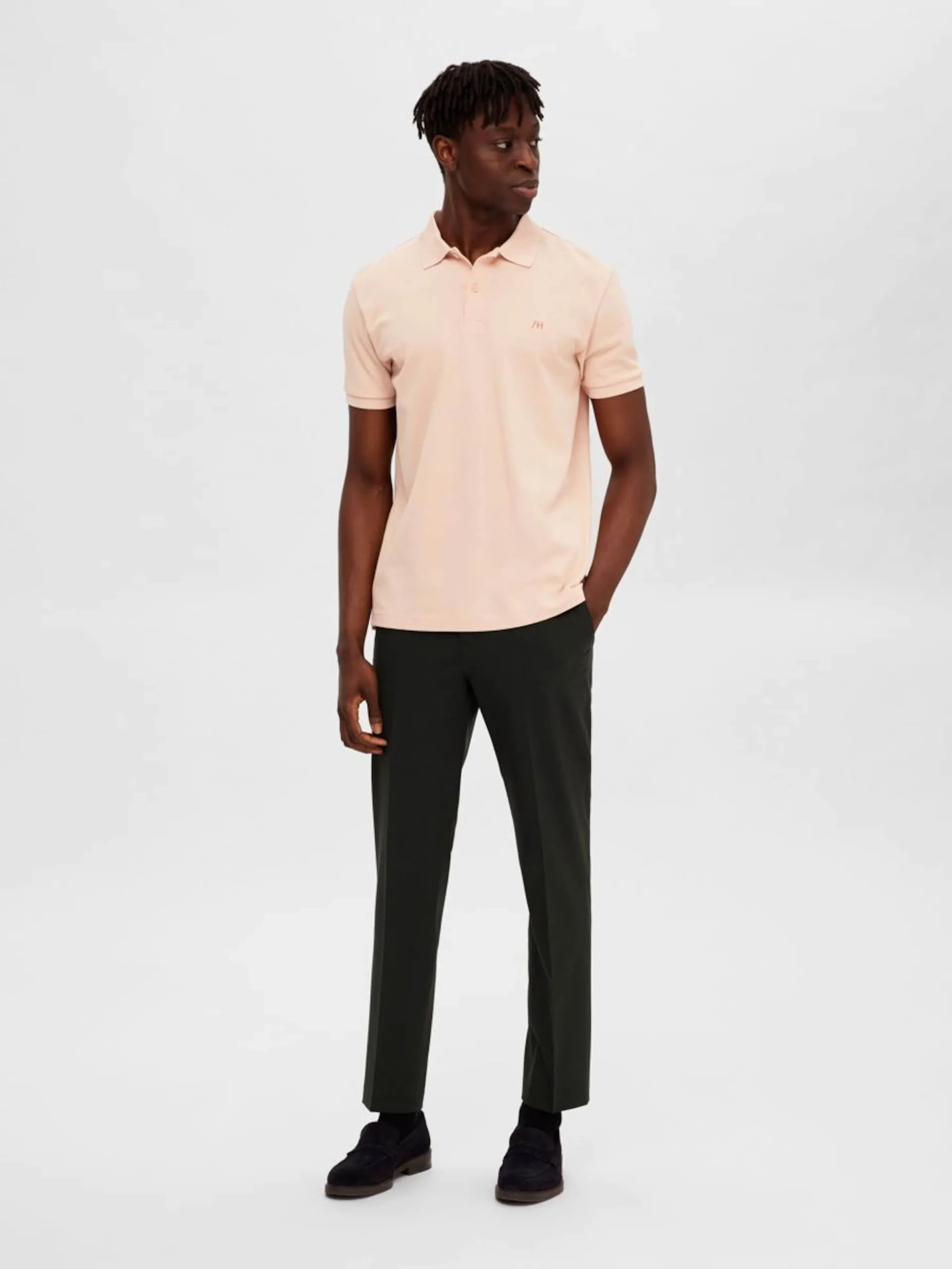 Selected Homme Polos Shirt Dante Heren Rosa 6 Selected Homme Polos Shirt Dante Heren Rosa - Afbeelding 4
