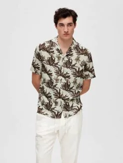 Selected Homme Casual Overhemden Regular Fit Overhemd Heren Beige / Bruin -Selected Homme Groot Warenhuis 1d996d166a9c447eb73caefab32f6204