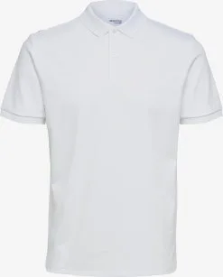 Selected Homme Polos Shirt Toulouse Heren Wit
