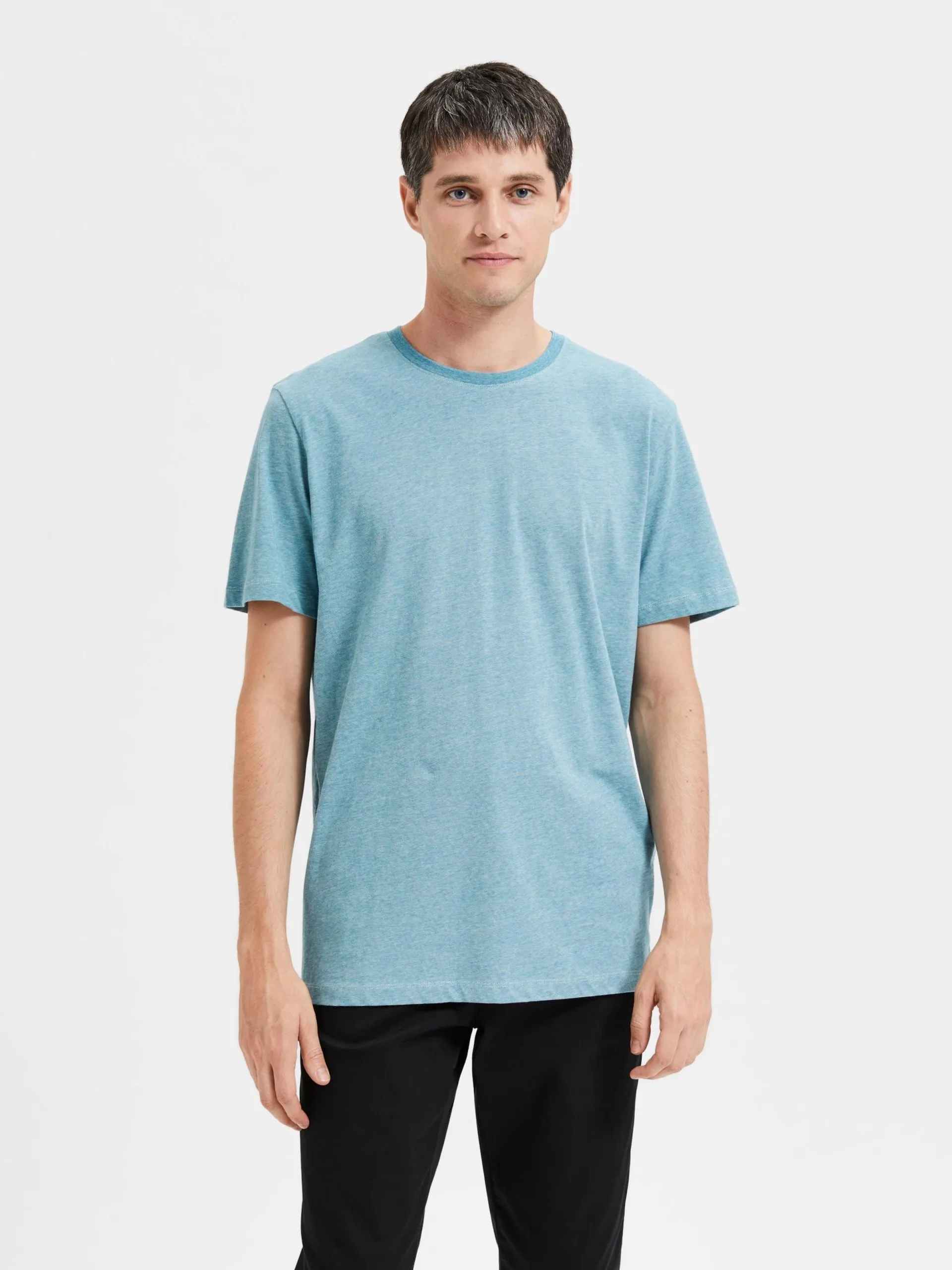 Selected Homme T-shirts Shirt Aspen Heren Mintgroen 4 Selected Homme T-shirts Shirt Aspen Heren Mintgroen - Afbeelding 2