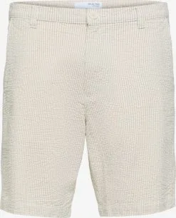 Selected Homme Shorts Regular Broek Pier Heren Crème / Lichtbeige