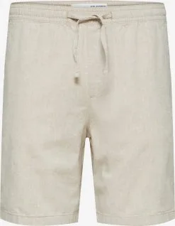Selected Homme Shorts Loosefit Broek SILAS Heren Beige