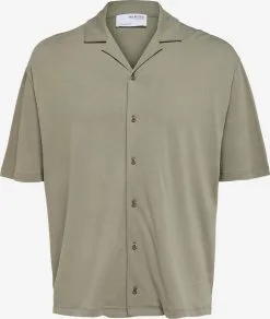 Selected Homme Casual Overhemden Comfort Fit Overhemd Gabes Heren Olijfgroen