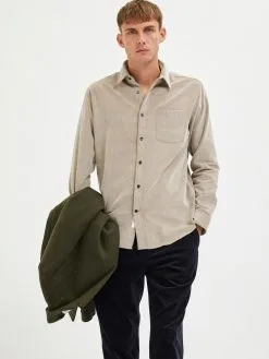 Selected Homme Casual Overhemden Regular Fit Overhemd Benjamin Heren Lichtbruin -Selected Homme Groot Warenhuis 28f4bbc0f0a61fc75facbe56ff184888