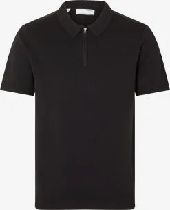 Selected Homme Polos Shirt Heren Zwart