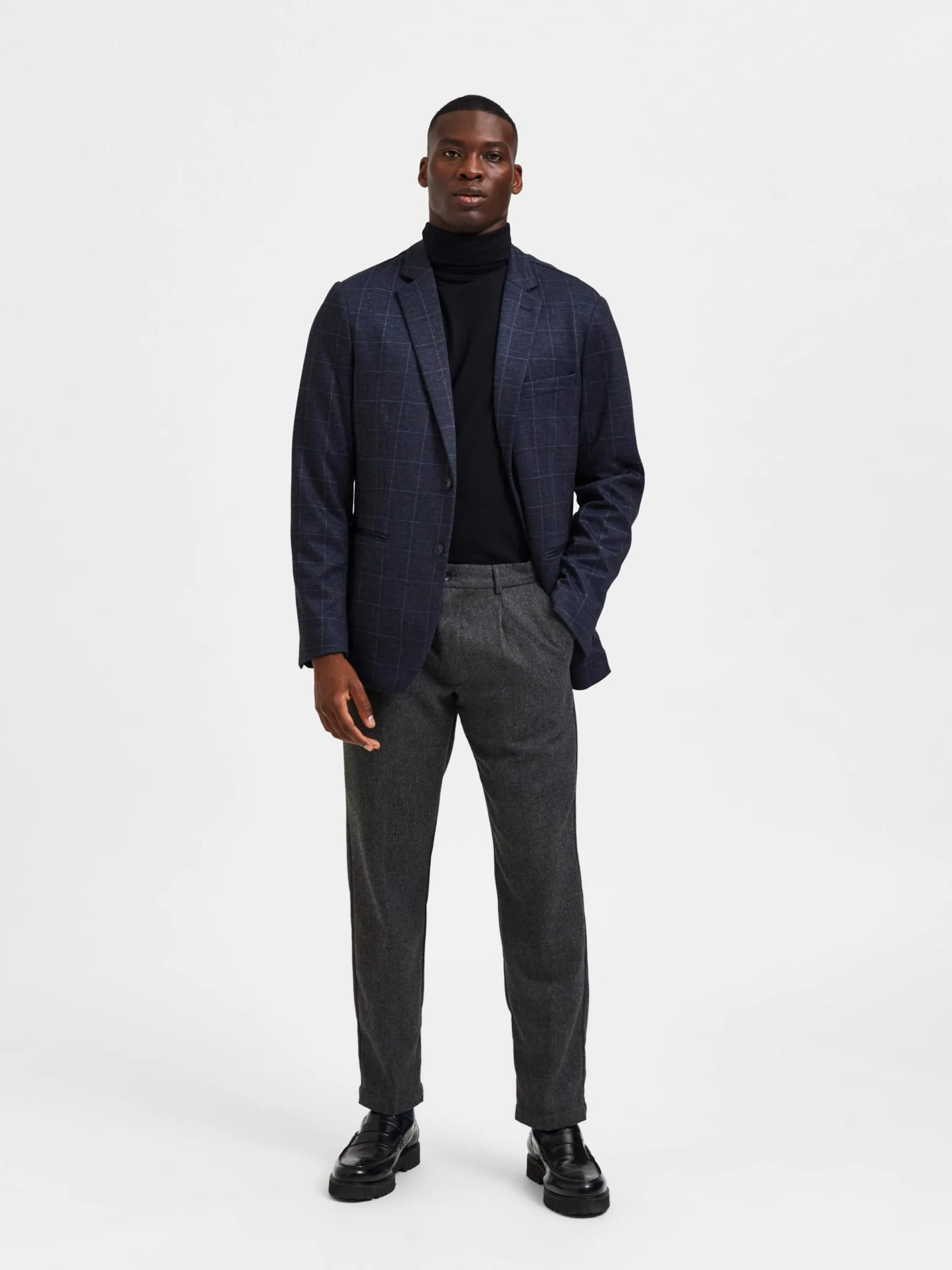Selected Homme Blazers Slim Fit Colbert Reno Heren Navy 5 Selected Homme Blazers Slim Fit Colbert Reno Heren Navy - Afbeelding 3