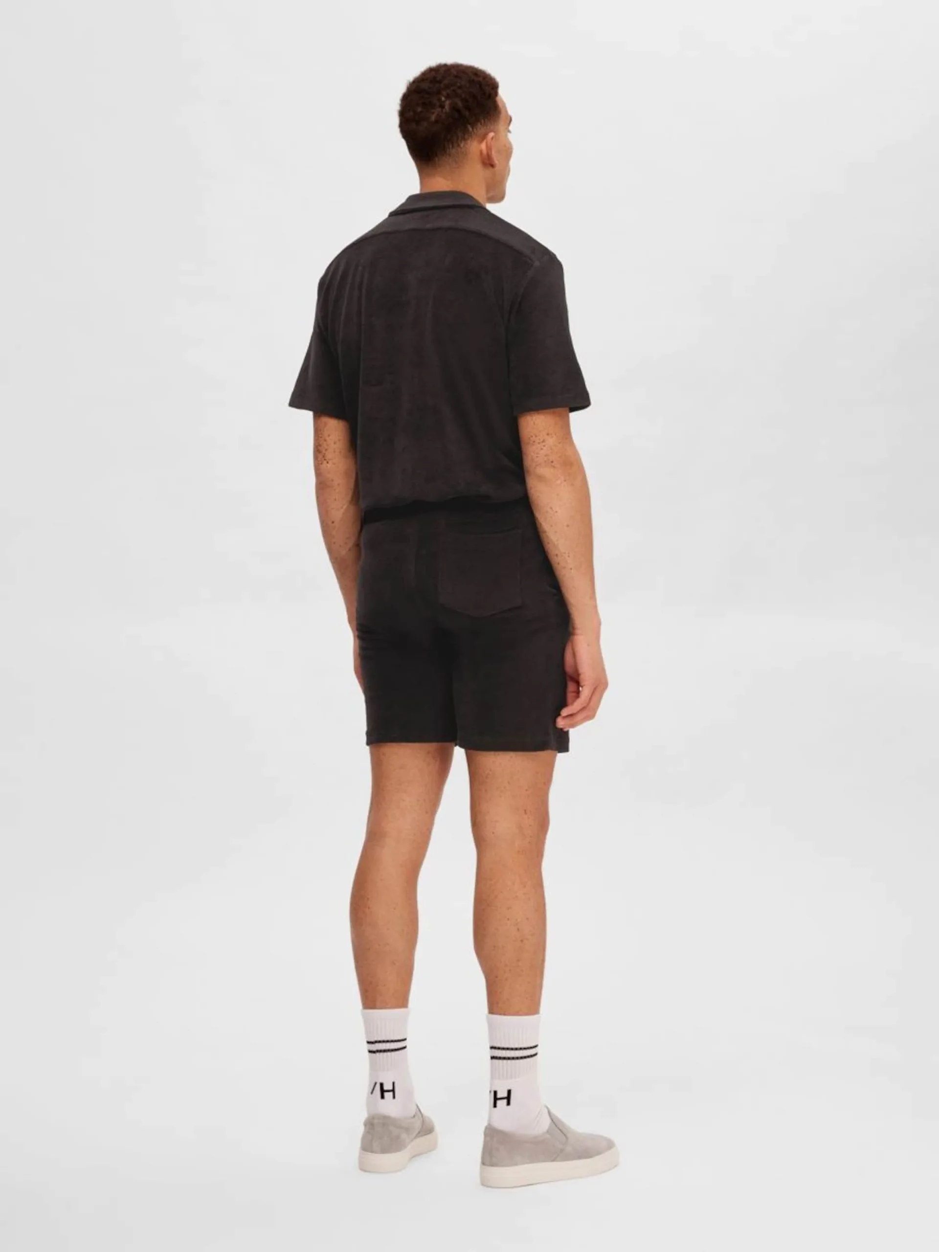 Selected Homme Shorts Loosefit Broek Heren Zwart 4 Selected Homme Shorts Loosefit Broek Heren Zwart - Afbeelding 3