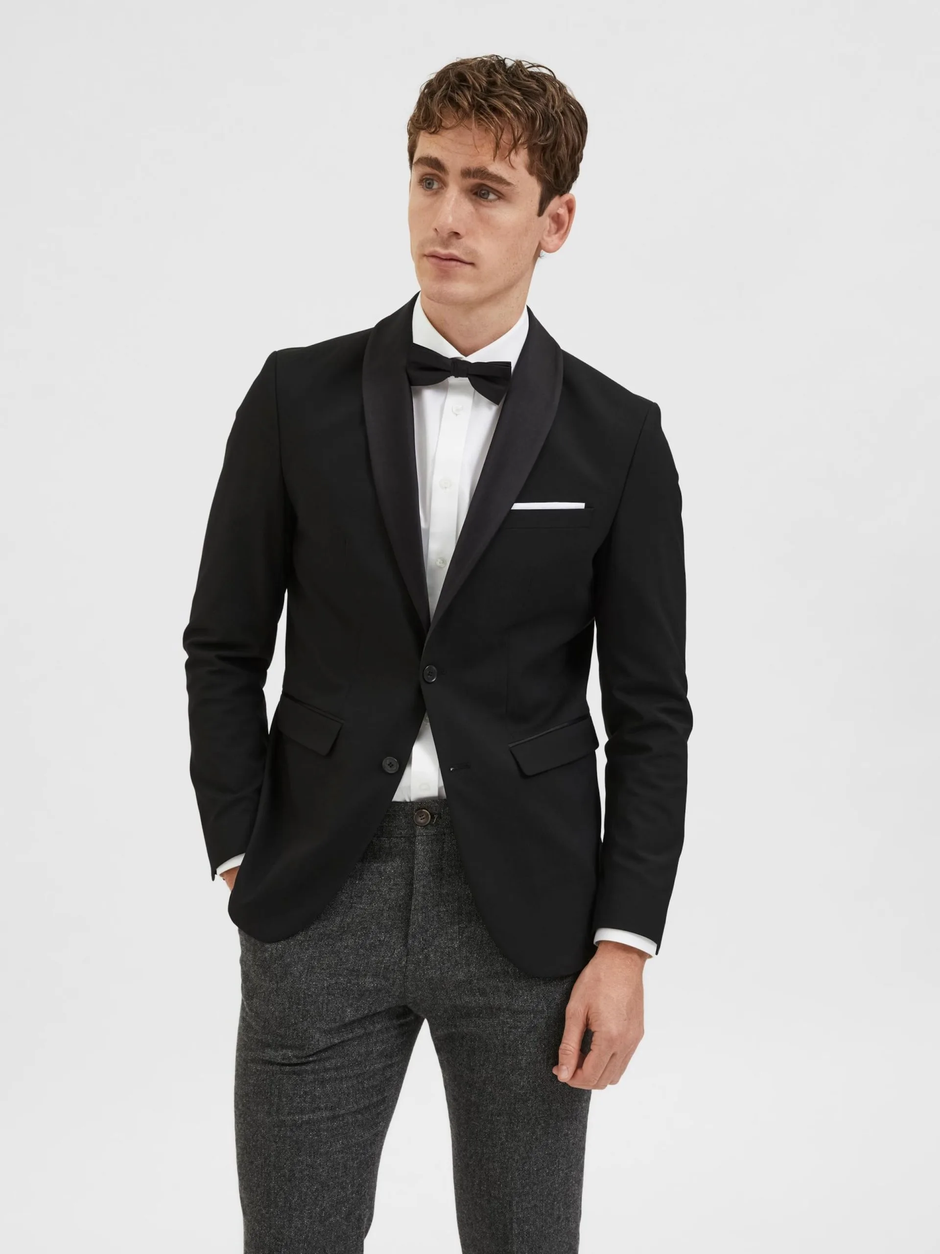Selected Homme Colberts Slim Fit Business-colbert Mylo Logan Heren Zwart 4 Selected Homme Colberts Slim Fit Business-colbert Mylo Logan Heren Zwart - Afbeelding 2