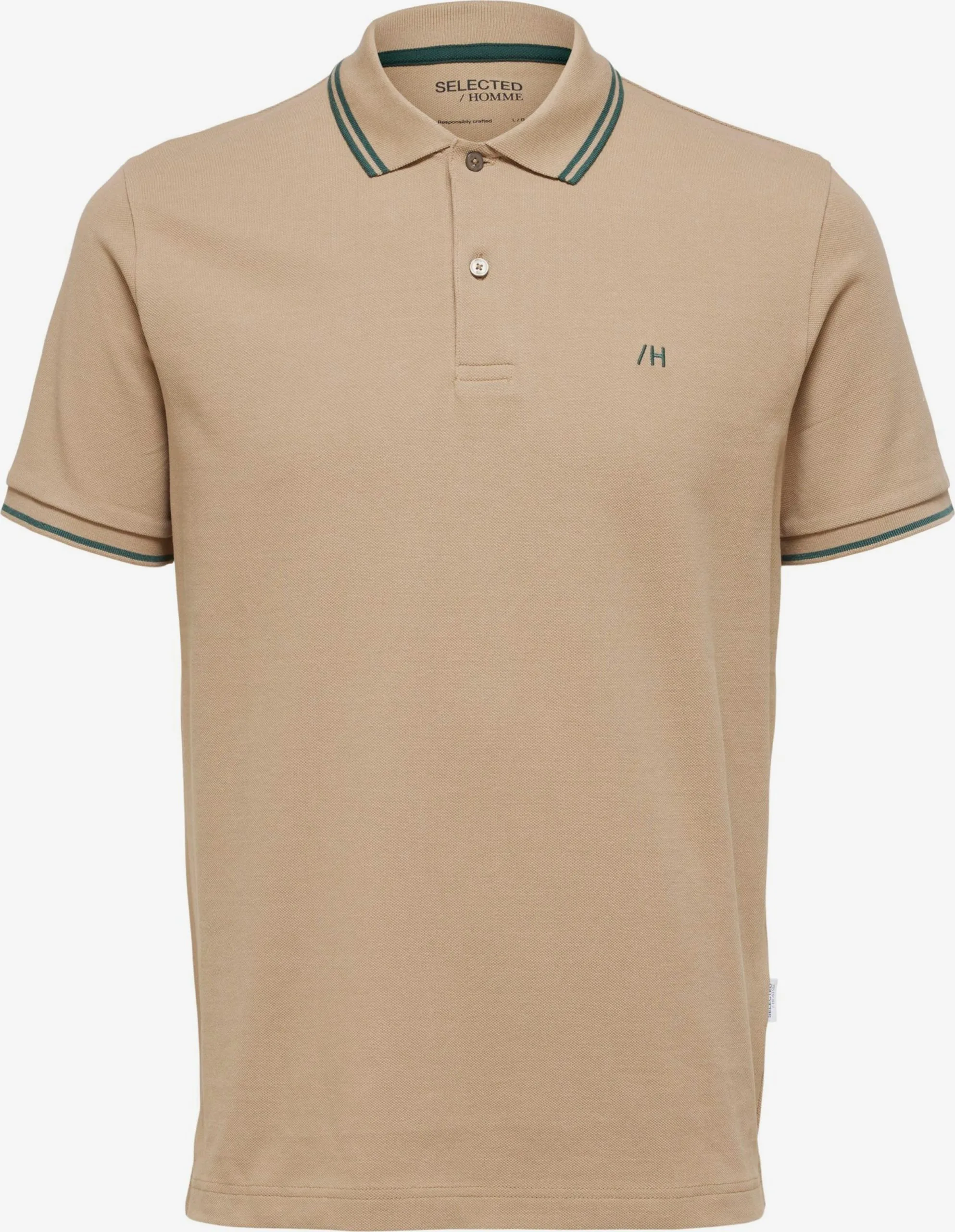 Selected Homme Polos Shirt Dante Heren Beige 3 Selected Homme Polos Shirt Dante Heren Beige