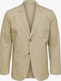 Selected Homme Blazers Regular Fit Colbert Loik Heren Sand