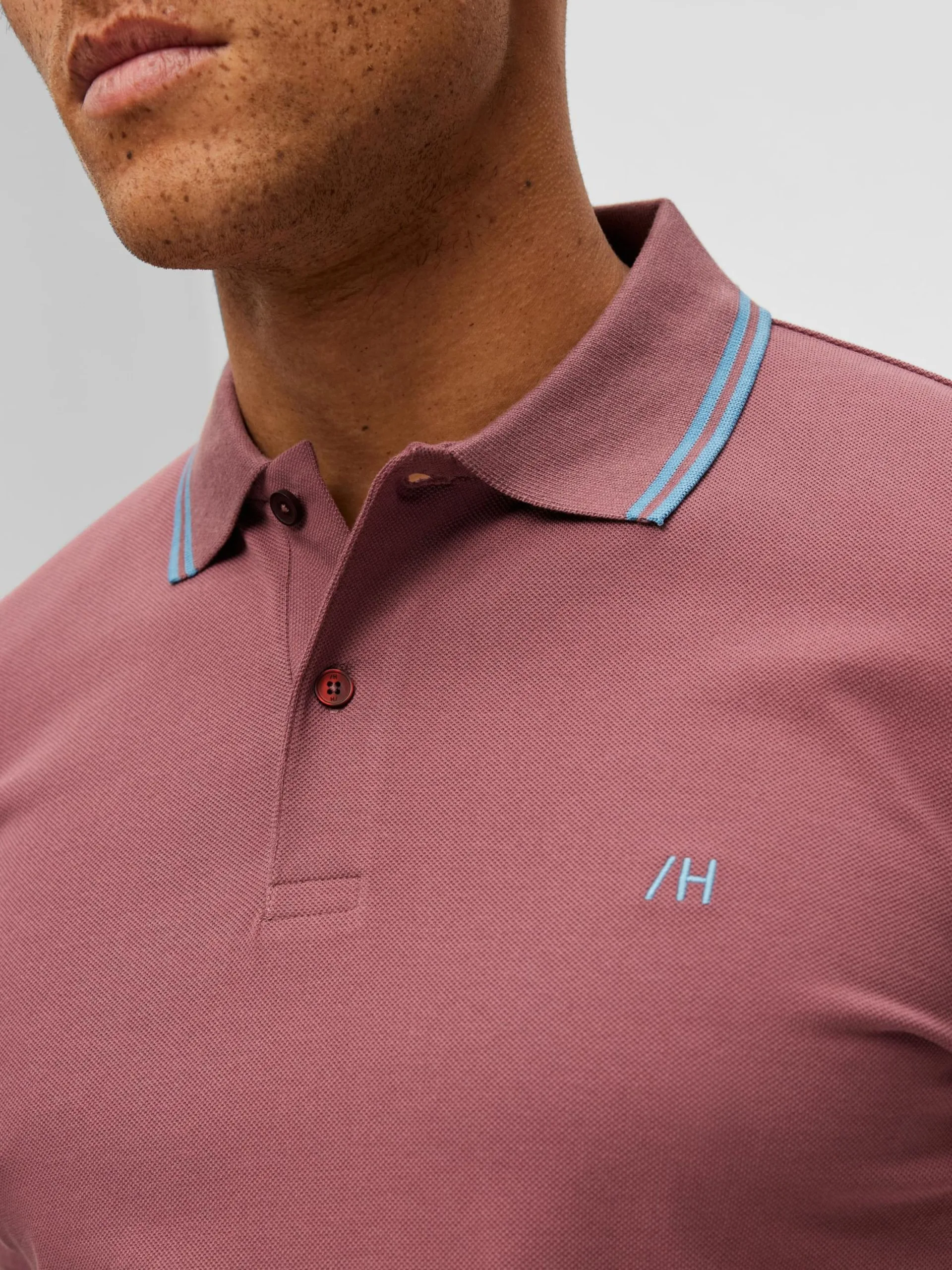 Selected Homme Polos Shirt Dante Heren Oudroze 8 Selected Homme Polos Shirt Dante Heren Oudroze - Afbeelding 6