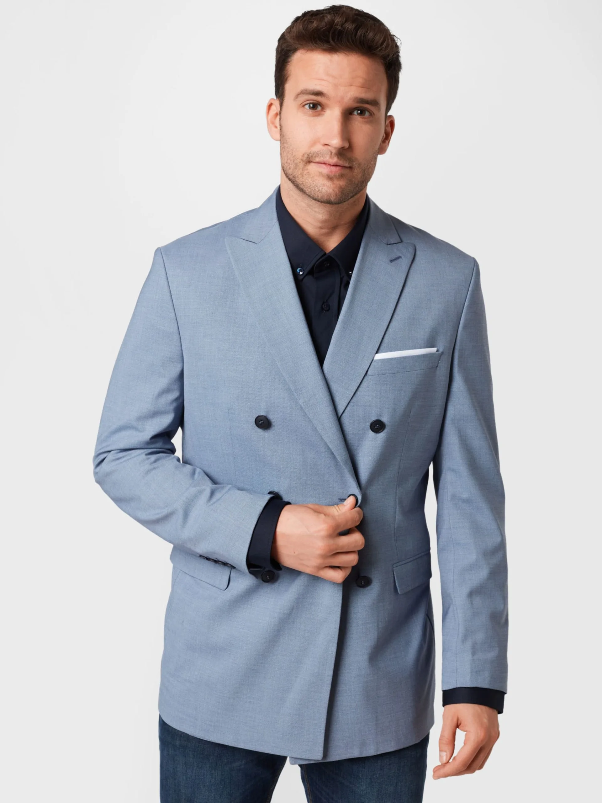 Selected Homme Colberts Regular Fit Business-colbert LOGAN Heren Smoky Blue 5 Selected Homme Colberts Regular Fit Business-colbert LOGAN Heren Smoky Blue - Afbeelding 3