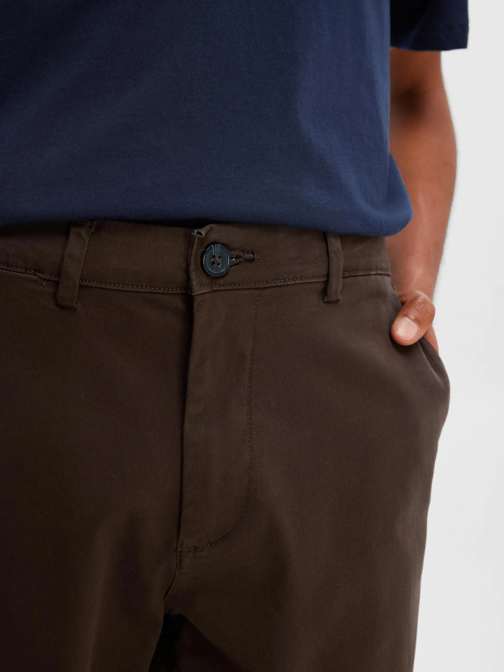 Selected Homme Chinos Slimfit Chino Miles Heren Donkerbruin 8 Selected Homme Chinos Slimfit Chino Miles Heren Donkerbruin - Afbeelding 6