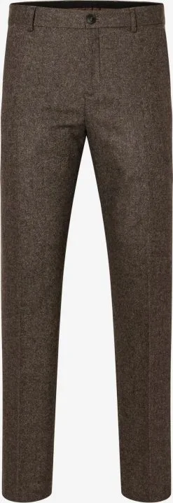 Selected Homme Chinos Regular Chino Heren Chocoladebruin