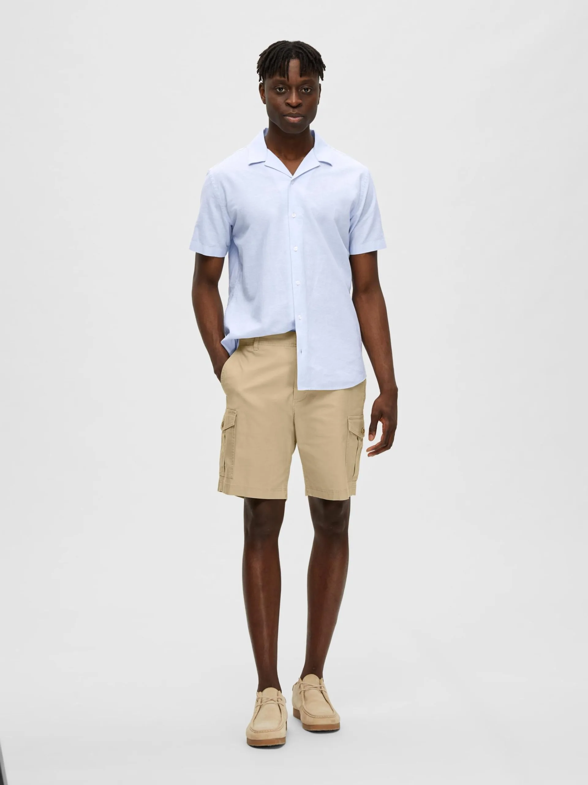 Selected Homme Cargo Shorts Regular Cargobroek Heren Sand 7 Selected Homme Cargo Shorts Regular Cargobroek Heren Sand - Afbeelding 5
