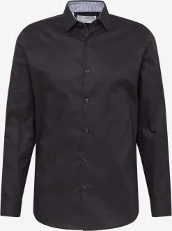 Selected Homme Casual Overhemden Slim Fit Overhemd Heren Zwart