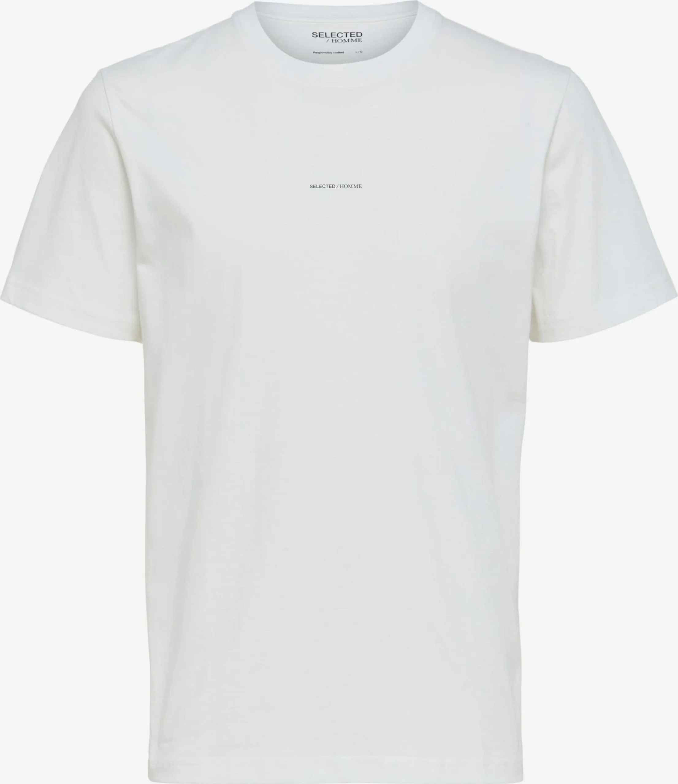 Selected Homme T-shirts Shirt Atlas Heren Offwhite 3 Selected Homme T-shirts Shirt Atlas Heren Offwhite