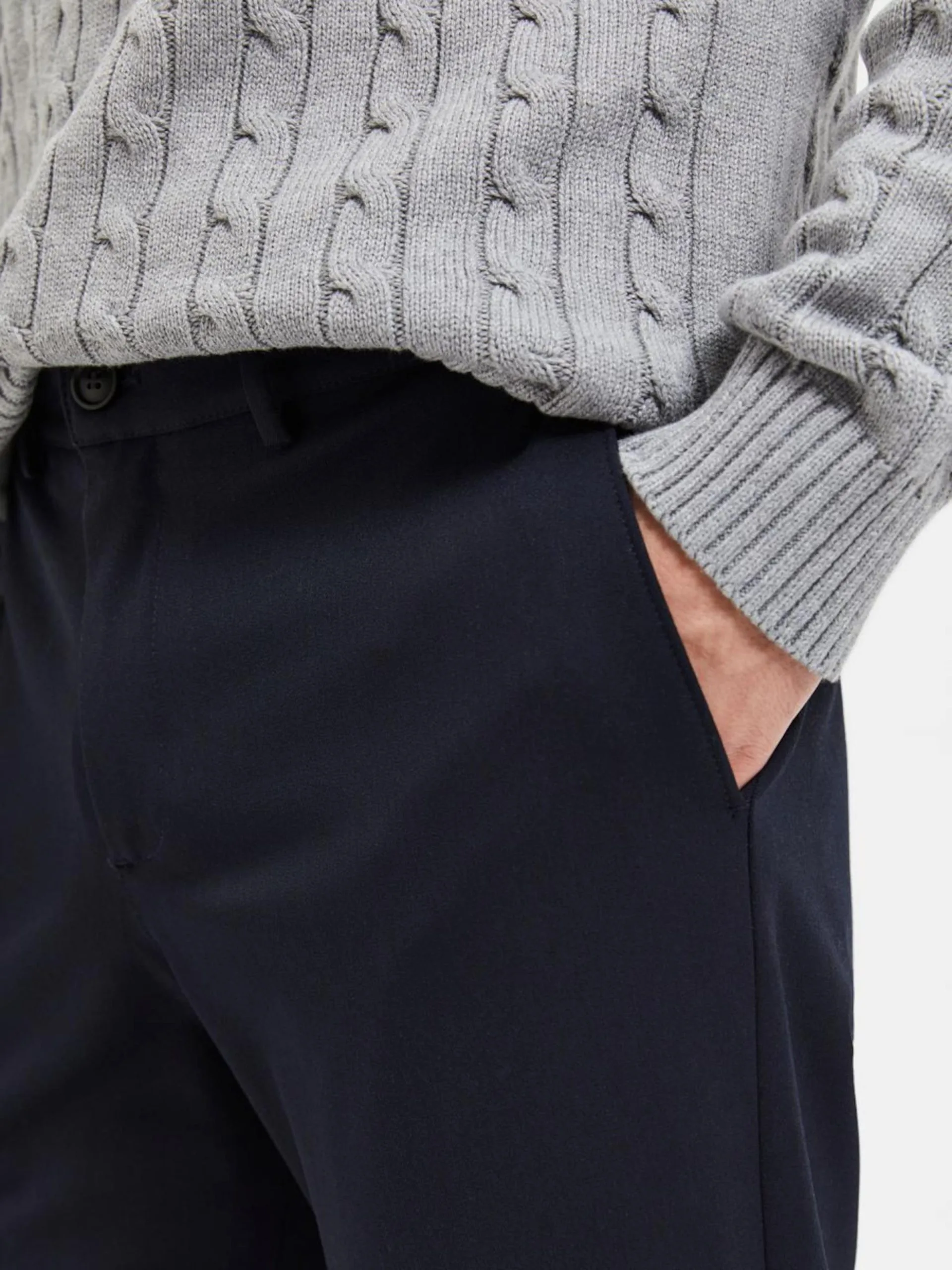 Selected Homme Chinos Slimfit Chino Heren Donkerblauw 8 Selected Homme Chinos Slimfit Chino Heren Donkerblauw - Afbeelding 6