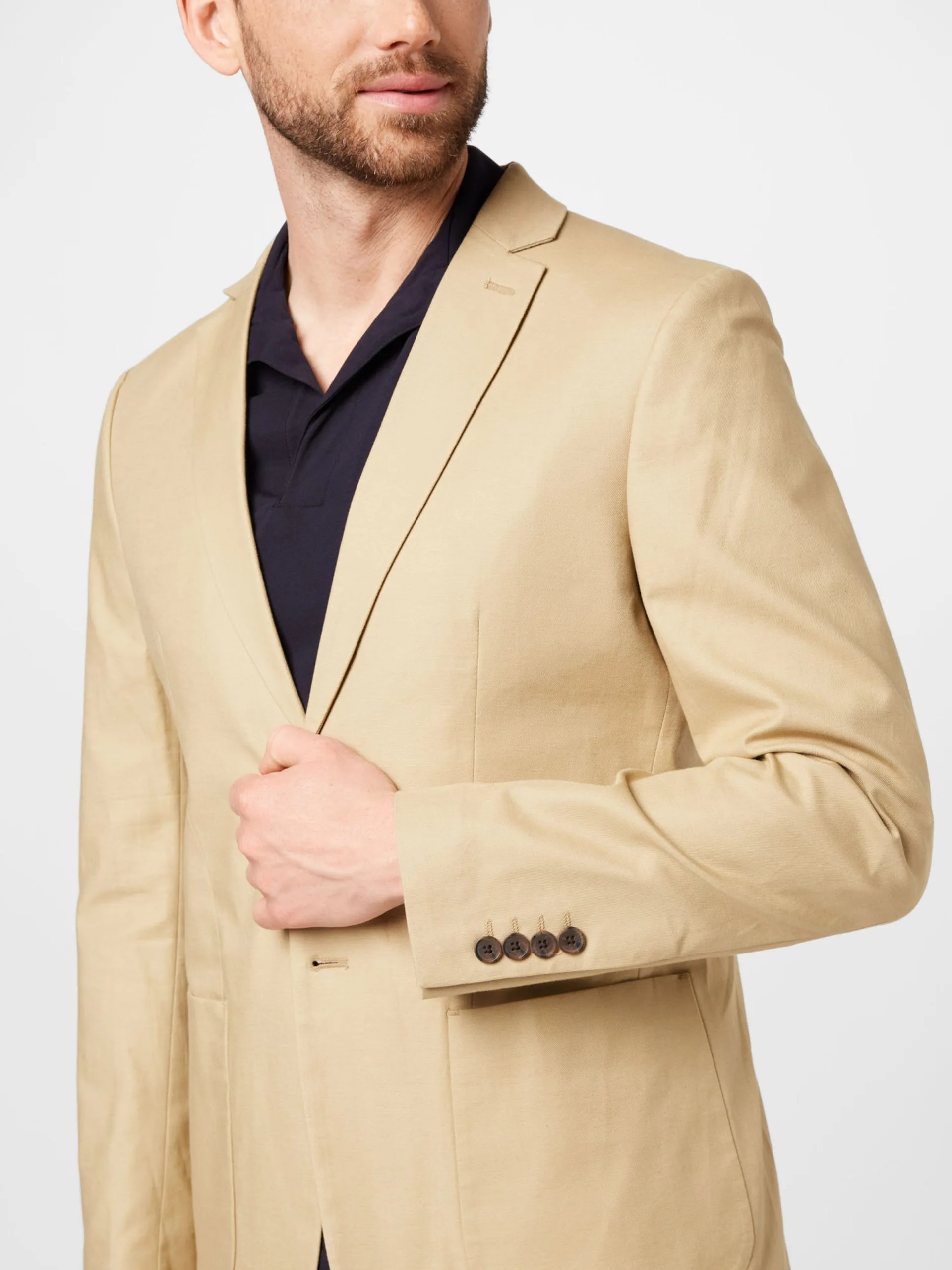 Selected Homme Blazers Regular Fit Colbert Heren Lichtbruin 4 Selected Homme Blazers Regular Fit Colbert Heren Lichtbruin - Afbeelding 2